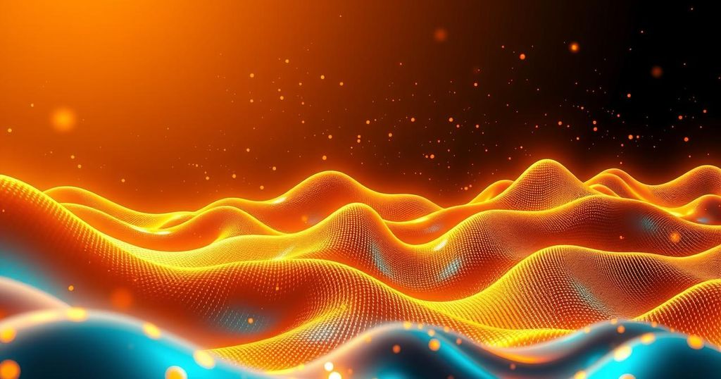 A vibrant digital landscape showcasing gold and blockchain elements symbolizing cryptocurrency innovation in Pakistan.