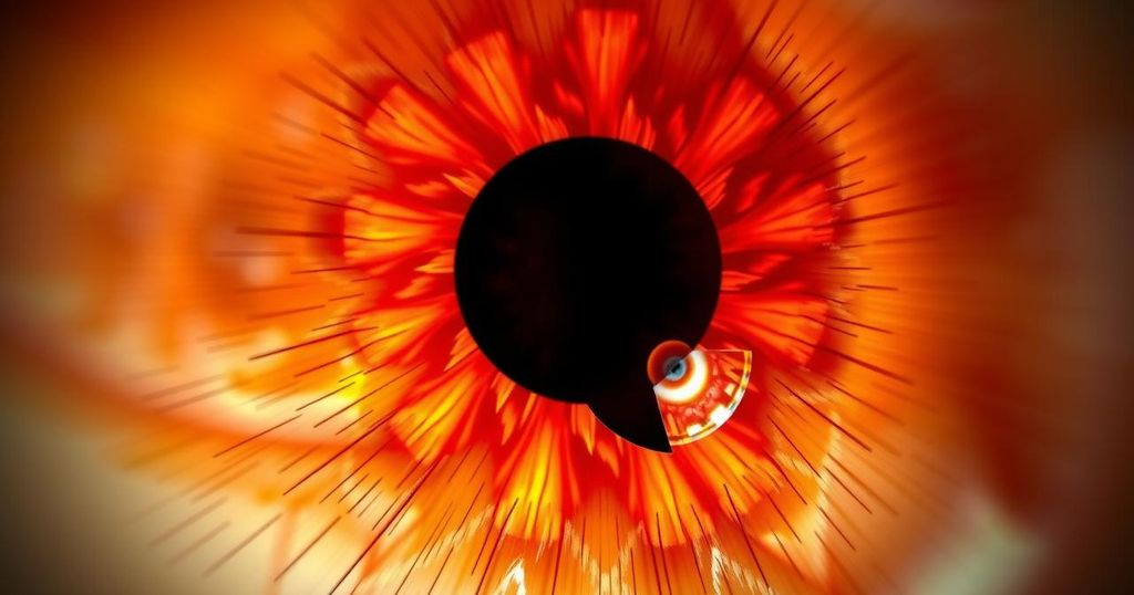 A colorful fundus image illustrating deep learning in neuro-ophthalmology with highlights on optic disc areas.