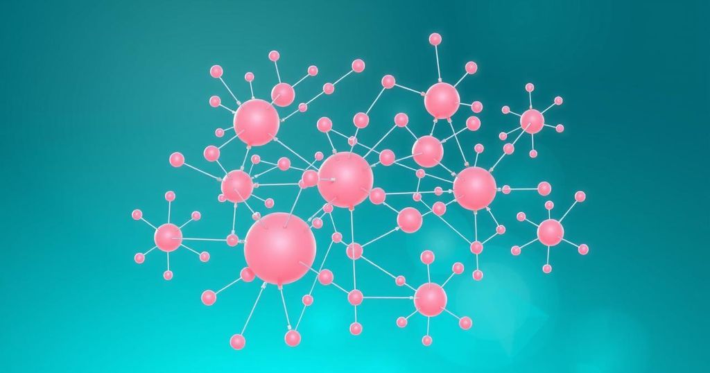 A digital representation of neurosymbolic AI integrating logic and learning principles with a vibrant blue-green color scheme.