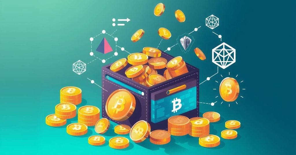 Illustration of a digital wallet with coins, highlighting migration challenges, KYC issues, and tech-related frustrations.