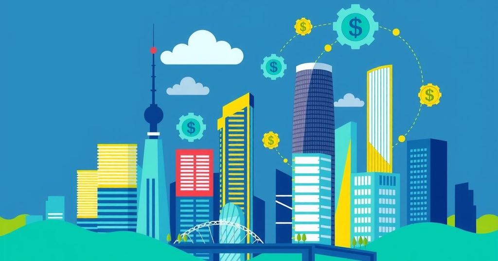 Dynamic Indian startup landscape with symbols of innovation, unity, and investment opportunities for NRIs.